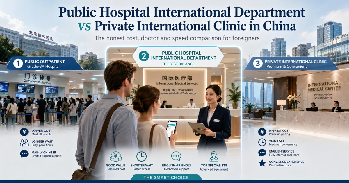 Public vs Private Hospitals in China for Foreigners: Is the International Department Worth It?